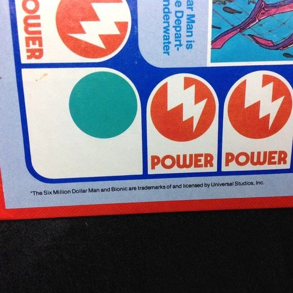 The Six Million Dollar Man Game REPLACEMENT Board Man Cave Decor Scuba Astronaut - Picture 7 of 12